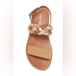 Steve Madden Bree Brown Braided Sandals‎